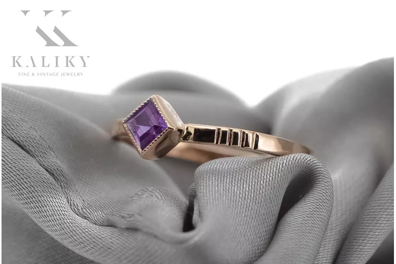 Руска съветска роза 14k 585 злато александрит рубин изумруд сапфир циркон пръстен vrc014