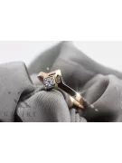 Ruso soviético rosa 14k 585 oro Alexandrite Ruby Esmeralda anillo Zircon vrc313