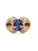 Rosă sovietică rusă 14k 585 aur alexandrit rubin smaragd safir zircon inel vrc135
