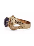 Rosă sovietică rusă 14k 585 aur alexandrit rubin smaragd safir zircon inel vrc135