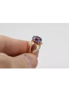 Російська радянська троянда 14k 585 з чорнінням Олексієм Рубі Емеральдом Сапфірським кільцем вр135