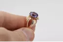 Руски съветски роза 14k 585 злато Александрит Рубин Изумруд Сапфир Циркон пръстен vrc135