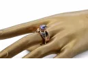 Russian Soviet rose 14k 585 gold Alexandrite Ruby Emerald Sapphire Zircon ring  vrc135