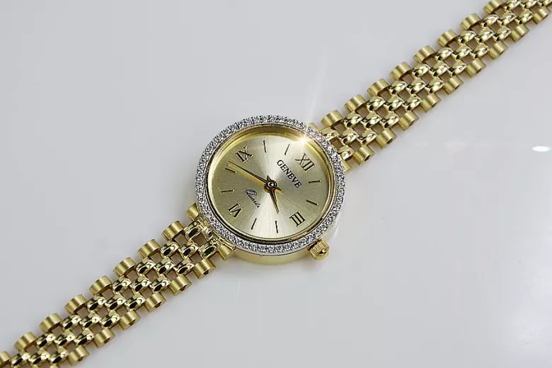 Reloj ★ de oro para damas zlotychlopak.pl Pureza de oro 585 333 ¡★ Precio bajo!