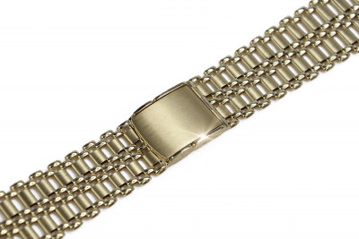 Yellow man's 14k gold watch bracelet mbw011y