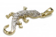 Yellow 14k gold beautiful lizard pendant cpn009y