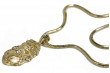 Gold pendant Jesus & snake chain pj001ym&cc020y
