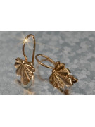 Russian rose gold earrings vens264