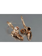 Russian rose gold earrings vens280