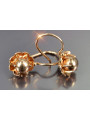 Russian rose Soviet gold earrings vens292