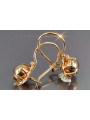 Russian rose Soviet gold earrings vens292