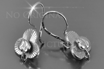 Boucles d’oreilles russes rose soviétique ven298
