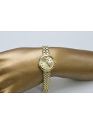 Galben italian 14k aur 585 doamnă Geneve ceas lw041y