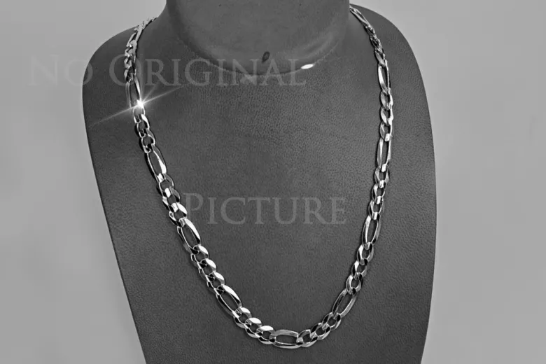 Hollow 585 Rose Gold Figaro Chain Link Necklace Various Lengths 