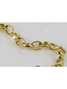Italian yellow 14k gold Anchor bracelet cb006y