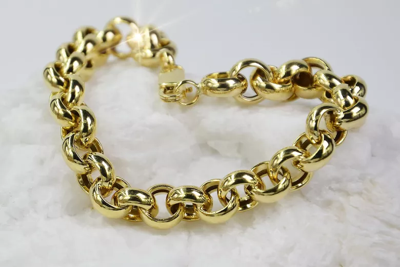 Italian yellow 14k gold Anchor Kenik Lady bracelet cb025y