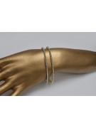 Bracelet bracelet en or jaune italien 14k 585 cb122y