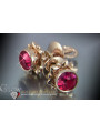 Russische Sowjetische Rose Pink 14k 585 Gold Ohrringe vec063 Alexandrit Rubin Smaragd Saphir ...