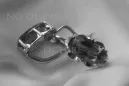 Boucles d’oreilles en or rose soviétique russe 14k 585 vec087 alexandrite rubis émeraude saphir ...