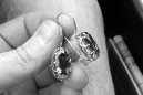 Vintage rose pink 14k 585 gold earrings vec101 alexandrite ruby emerald sapphire ...