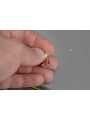 Boucles d’oreilles en or rose soviétique russe 14k 585 vec103 alexandrite rubis émeraude saphir ...