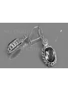 Vintage rose pink 14k 585 gold earrings vec109 alexandrite ruby emerald sapphire ...