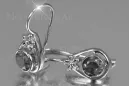 Boucles d’oreilles en or rose soviétique russe 14k 585 vec140 alexandrite rubis émeraude saphir ...