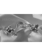 Boucles d’oreilles en or rose soviétique russe 14k 585 vec149 alexandrite rubis émeraude saphir ...