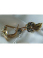 Vintage rose pink 14k 585 gold earrings vec152 alexandrite ruby emerald sapphire ...