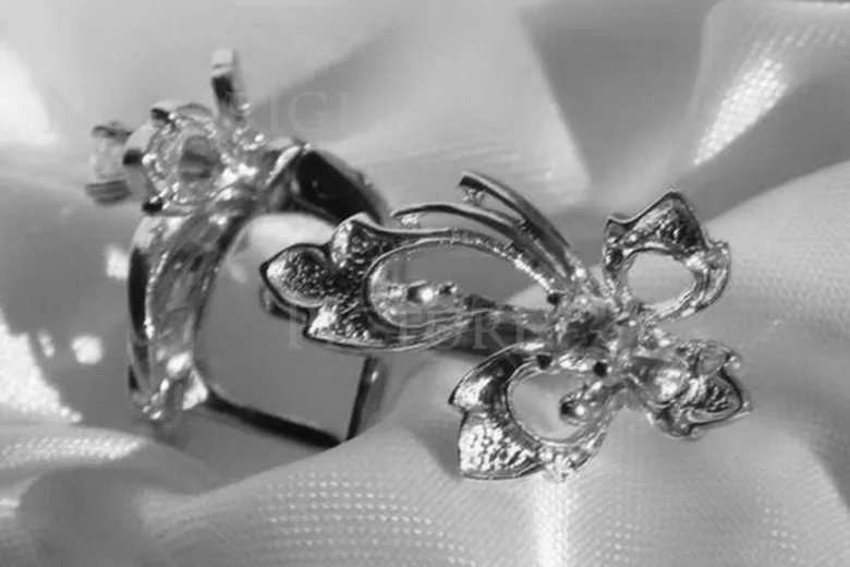 Vintage rose pink 14k 585 gold earrings vec156 alexandrite ruby emerald sapphire ...