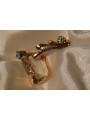 Vintage rose pink 14k 585 gold earrings vec157 alexandrite ruby emerald sapphire ...