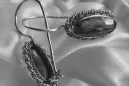 Vintage rose pink 14k 585 gold earrings vec175 alexandrite ruby emerald sapphire ...