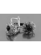 Vintage rose pink 14k 585 gold earrings vec178 alexandrite ruby emerald sapphire ...