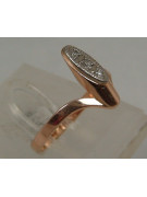 Vintage rose pink 14k 585 gold earrings vec188 alexandrite ruby emerald sapphire ...