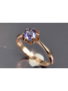 Vintage rose pink 14k 585 gold earrings vec194 alexandrite ruby emerald sapphire ...