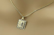 Mother of God medallion & chain Corda Figaro