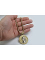 Золотой (серебряный) кулон Jesus & Rope chain (разного веса)