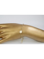 14 Karat Gelbgold Lady Leaf Armband Berühmtheit cbc003y