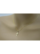 Croix orthodoxe en or avec chaîne ★ zlotychlopak.pl ★ échantillon d’or 585 333 Prix bas