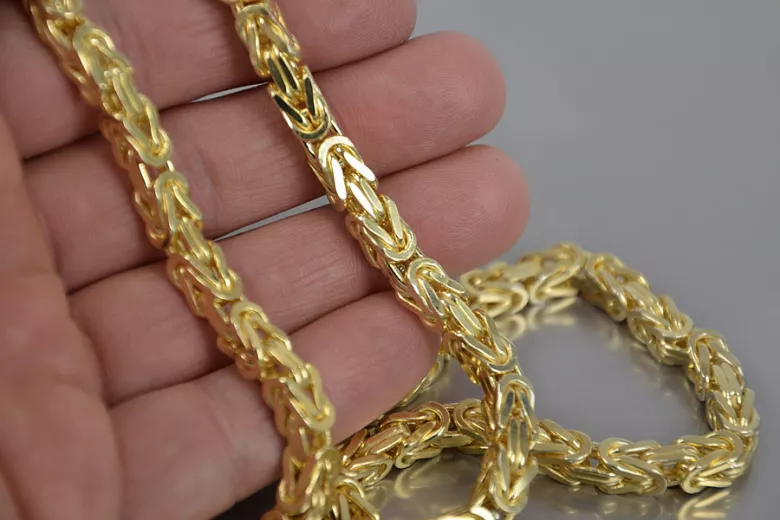 Yellow rose gold chain ★ russiangold.com ★ Gold 585 333 Low price