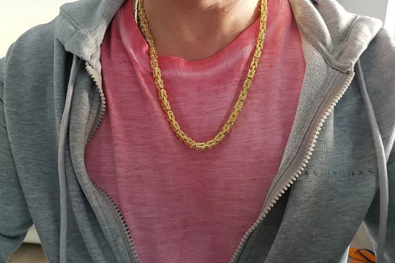 Yellow rose gold chain ★ russiangold.com ★ Gold 585 333 Low price