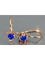 Vintage silver rose gold plated 925 Alexandrite Ruby Emerald Sapphire Aquamarine Zircon ... earrings vec053rp