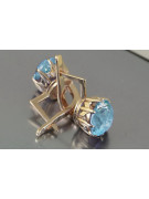 Vintage silver rose gold plated 925 Alexandrite Ruby Emerald Sapphire Aquamarine Zircon ... earrings vec070rp