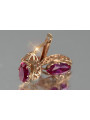 Vintage silver rose gold plated 925 Alexandrite Ruby Emerald Sapphire Aquamarine Zircon ... earrings vec141rp