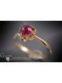 Russian Soviet rose 14k 585 gold Alexandrite Ruby Emerald Sapphire Zircon ring  vrc049