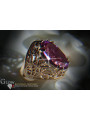 Russian Soviet rose 14k 585 gold Alexandrite Ruby Emerald Sapphire Zircon ring  vrc074