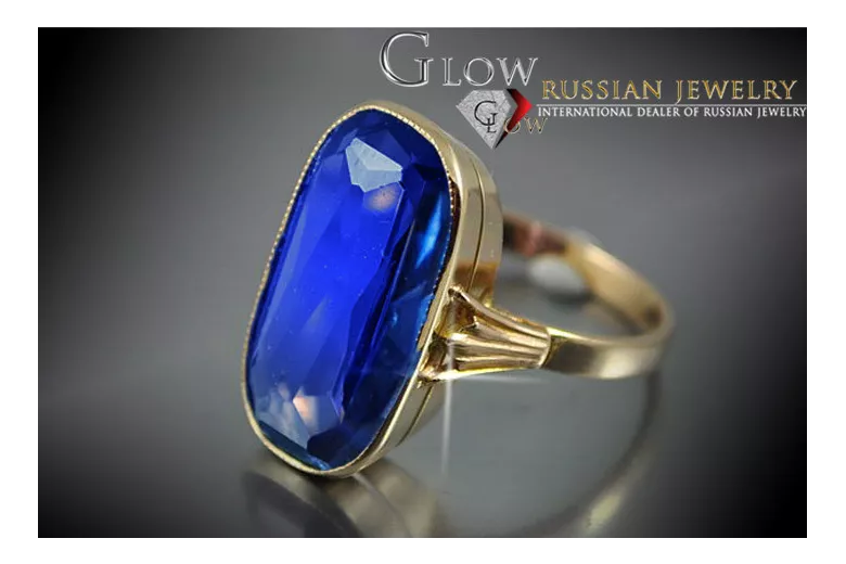 Russian Soviet rose 14k 585 gold Alexandrite Ruby Emerald Sapphire Zircon ring  vrc113