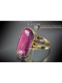 Russian Soviet rose 14k 585 gold Alexandrite Ruby Emerald Sapphire Zircon ring  vrc113