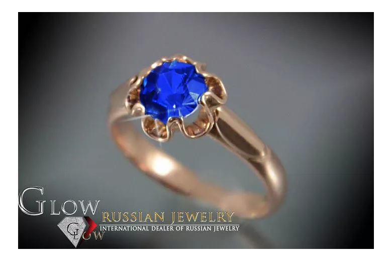 Russian Soviet rose 14k 585 gold Alexandrite Ruby Emerald Sapphire Zircon ring  vrc122