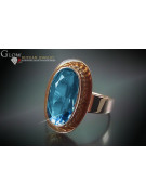 Russian Soviet rose 14k 585 gold Alexandrite Ruby Emerald Sapphire Zircon ring  vrc123